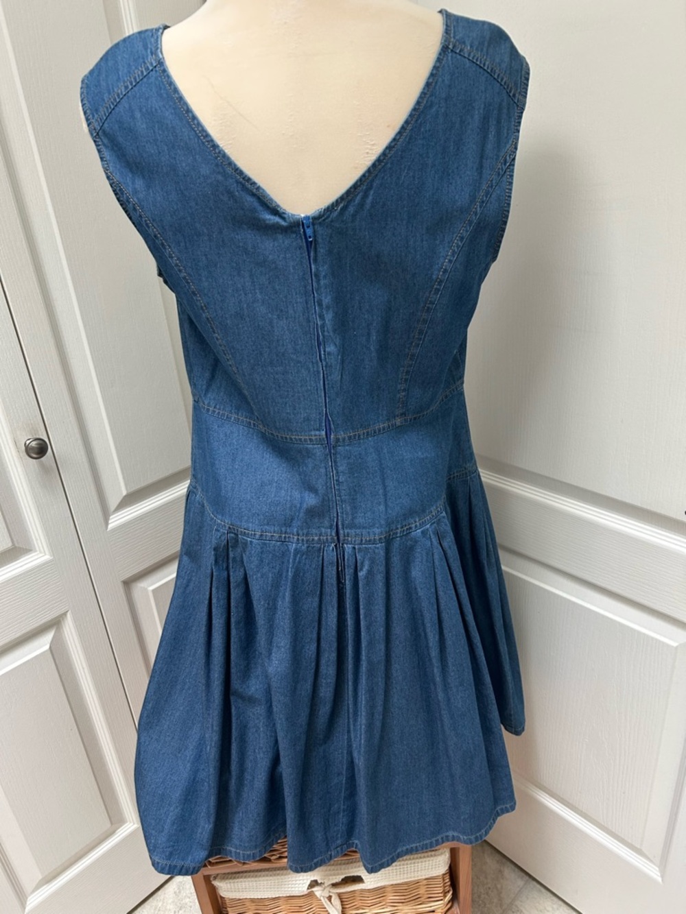 Sleeveless Denim Dress